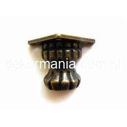 Nóżka dekoracyjna metalowa  do szkatułek С015    dł:3,5cm  ,  wys: 2,3cm